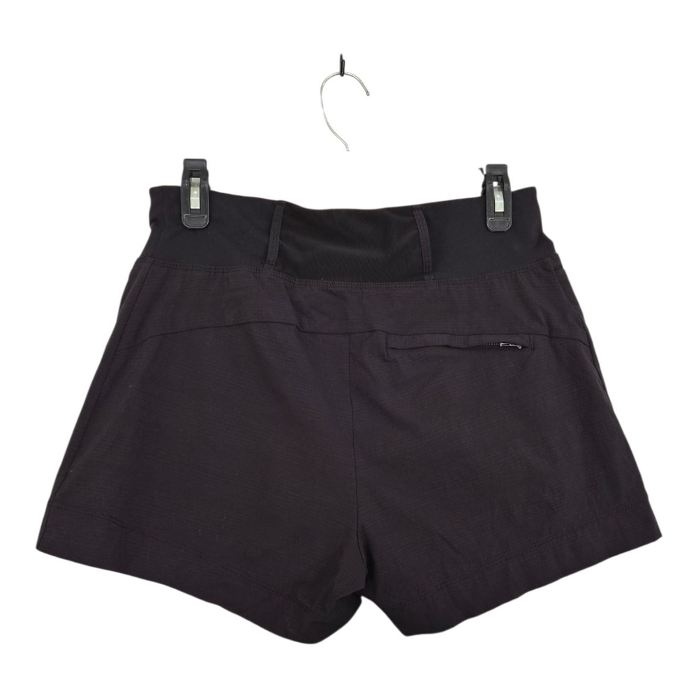 Athleta Trekkie North Shorts Size 4 Black Hiking Travel Stretch Zip Pocket